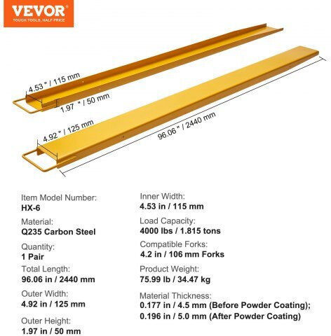 Vevor Stapler in Gelb Color