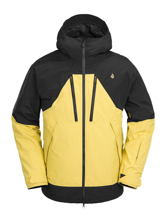 Winter Jacket Hardshell Waterproof and Windproof Dark Yellow