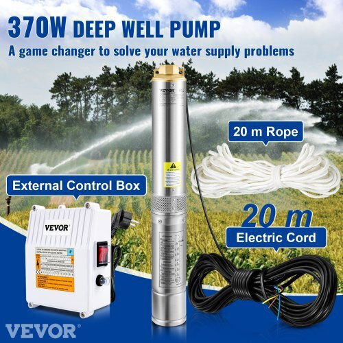 Vevor Μονοφασική Αντλία Γεωτρήσεων 0.49hp SJQSBWZQDHOC3UZ9MV2