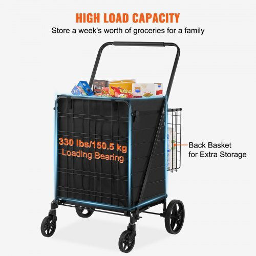 Shopping Trolley Black 11.176x11.176x11.176cm