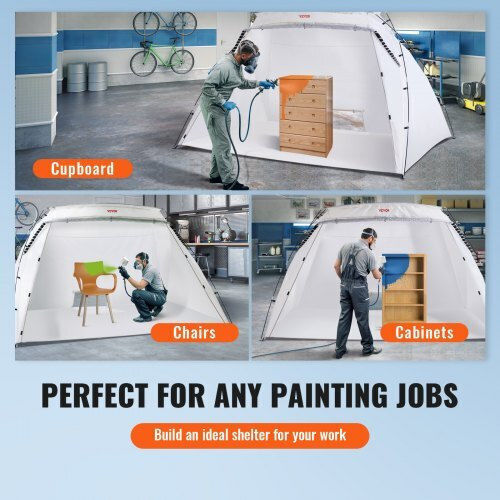 Portable Paint Booth Vevor 10x7x6ft Floor & Net Folding Paint Cabin Furniture Bxsp1208472in2ydov0
