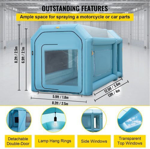 Vevor Vehicle Spray Booth with Blowers and Air Filter
