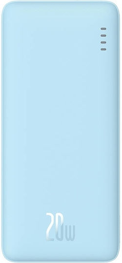 Baseus Airpow Power Bank 10000mAh 20W с USB-A порт и USB-C порт Power Delivery Син