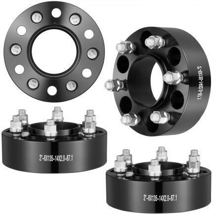 Vevor Wheel Spacers 6x5.3" 6 Lug 4 Pcs Black Lssflp2yc6x5cpxdcv0