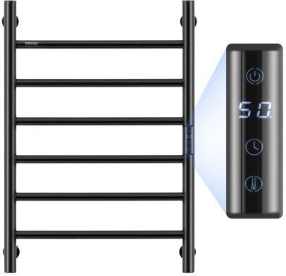 Vevor Electric Towel Rail 145W 61x50cm Black
