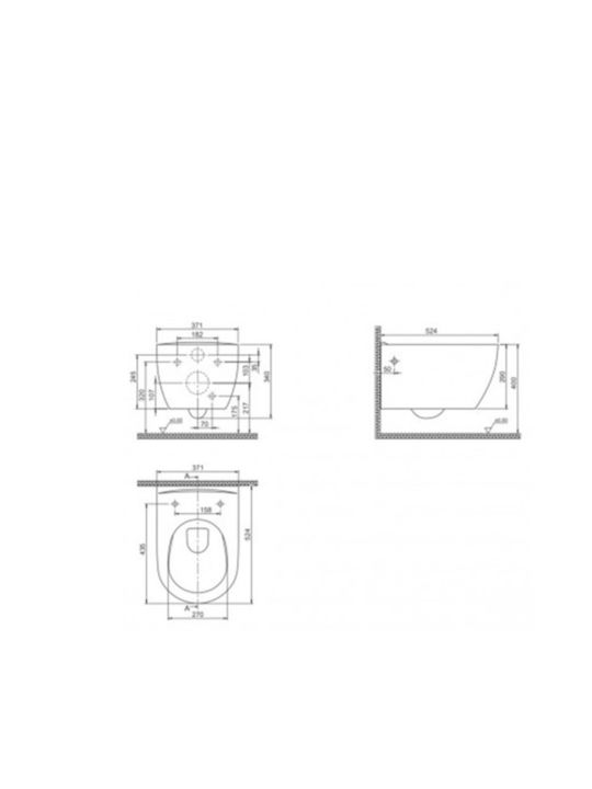Cerastyle City Λεκάνη Κρεμαστή Rimless με Slim Κάλυμμα Soft Close και Μπιντέ Μπεζ Cerastyle City Λεκάνη Κρεμαστή Rimless με Slim Κάλυμμα Soft Close και Μπιντέ Μπεζ