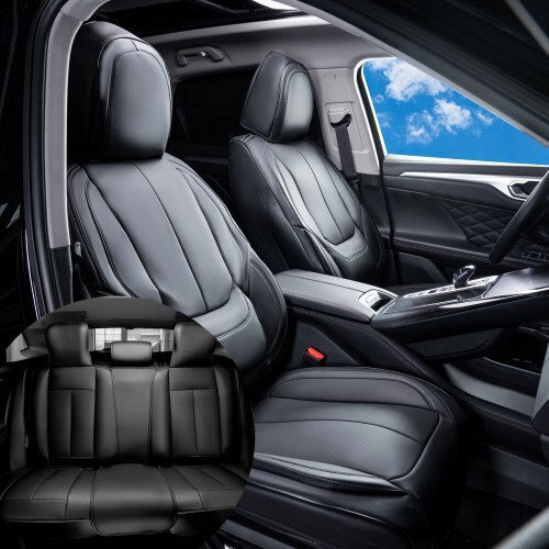 Vevor Car Cover Set 13pcs Leatherette Black