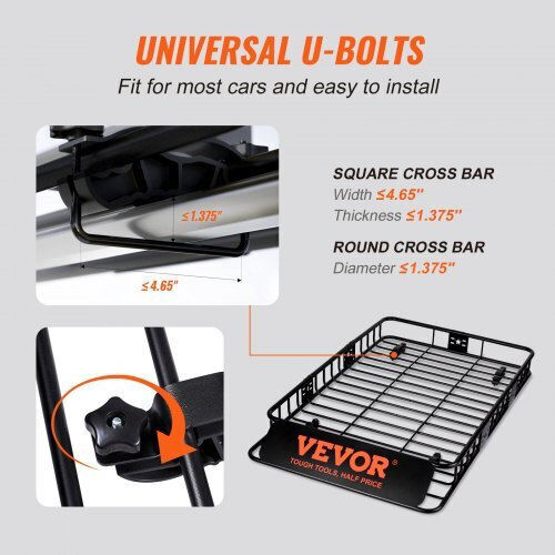 Vevor Roof Rack 64"x39"x6" Extension 200kg SUV Trucks Cdxljjy364396p5cvv0