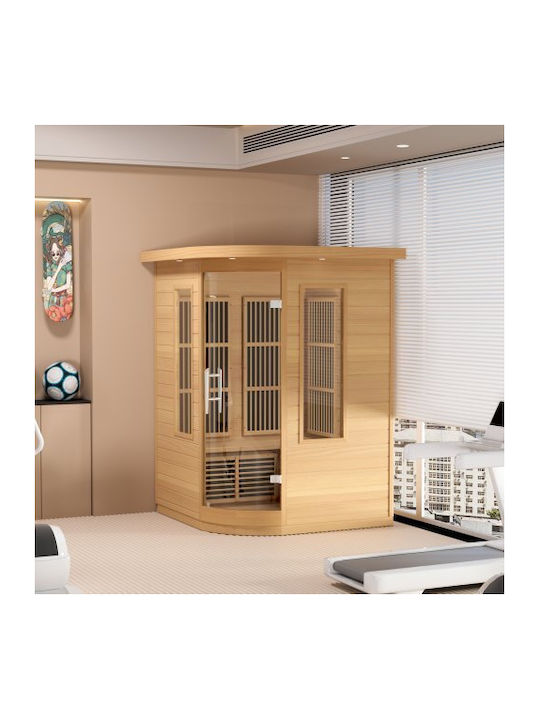 Vevor Indoor Infrared Sauna for 2 Persons L137.6xD137.6xH190cm