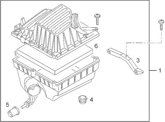 Originaler Luftfilterkasten Pappas Komplett 13dt 17dth Opel Corsa-c