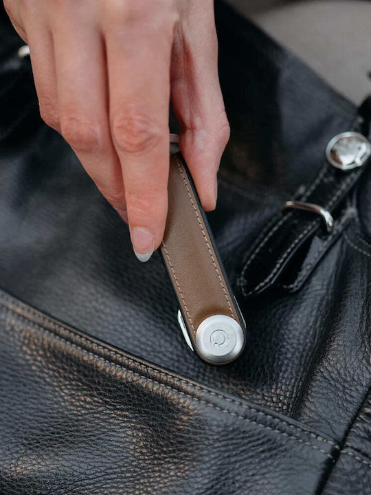 Orbitkey Κλειδοθήκη Δερμάτινη Καφέ