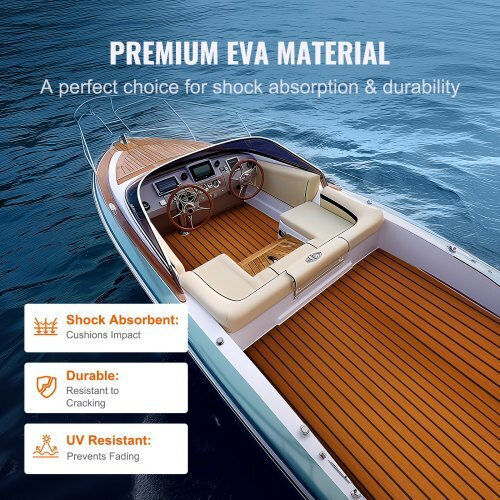 Vevor Bootsboden EVA-Schaum 240 x 90 cm Rutschfester Kleber 2,16 m² Boote Cbzzfhpmddzsw620pv0