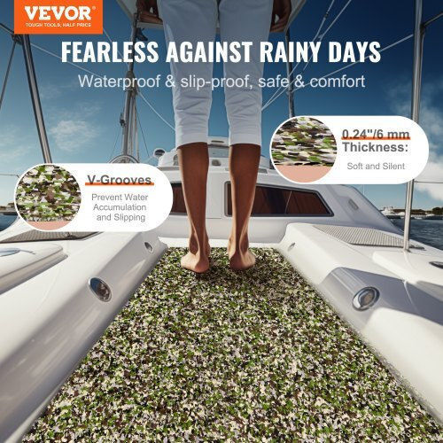 Vevor Bootdecking EVA-Schaum 240 cm x 90 cm Rutschfest Klebend 2,16 m² Boote Cbzzfhpmddclbjs48v0