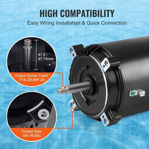 Vevor Pool Water Pump Filter Single-Phase with Power 0.75hp