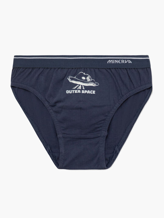 Minerva Комплект детски гащички Blue-grey Mel 3бр