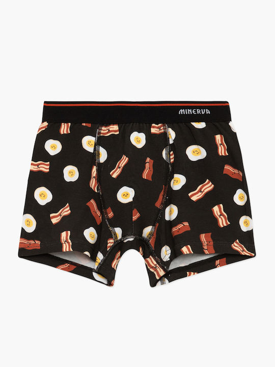 Minerva Eggs Chiliblack Set of Kids' Boxers Chili, Black 2pcs