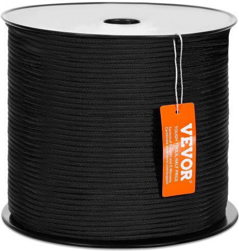 Vevor HCCLSNL316INDUEVBV0 Climbing Rope Black