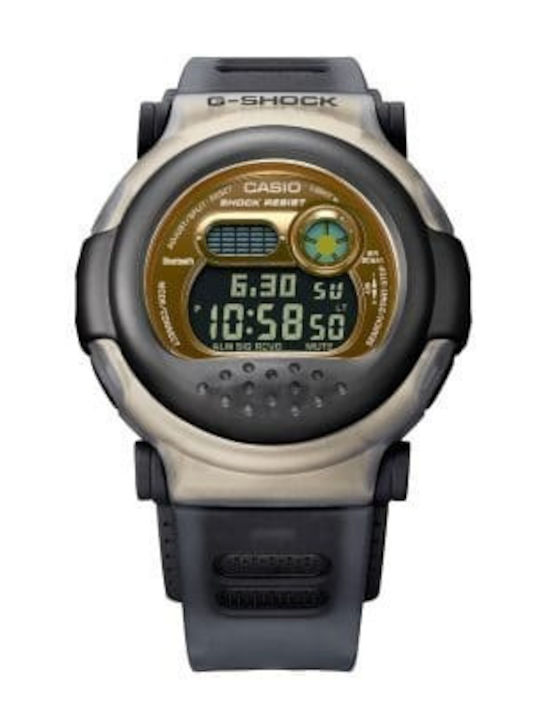 Casio G-shock Ceas Barbatesc Automat Cu Curea Din Cauciuc Albastră