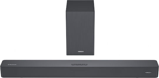 Horizon-Europe Soundbar 2.1 Bluetooth und HDMI 110W mit kabellosem Subwoofer und Fernbedienung Schwarz HAV-S2630W