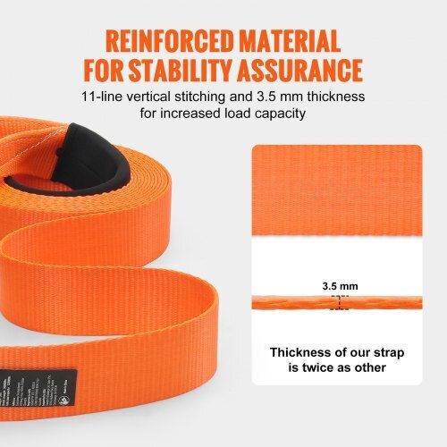 Vevor Recovery Strap Set 3" X 30 Ft Straps & Storage Bag Dznl3in30ftc2vvojv0