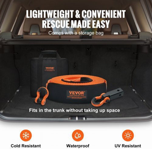 Vevor Recovery Strap Set 3" X 30 Ft Straps & Storage Bag Dznl3in30ftc2vvojv0