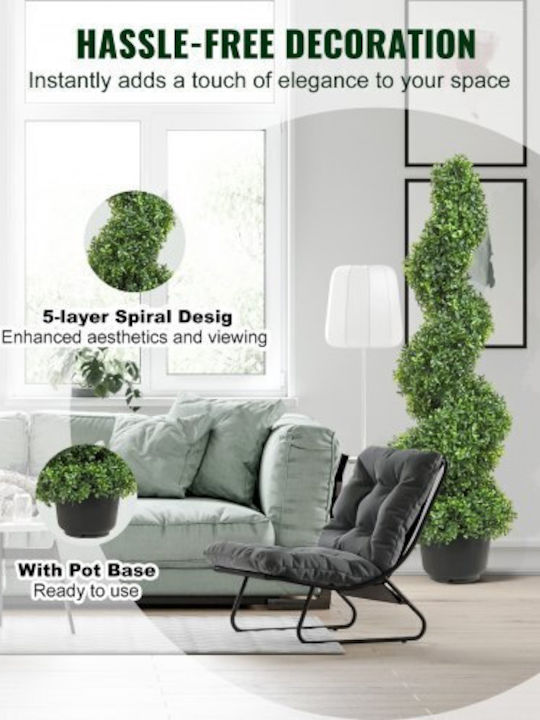Artificial Outdoor Tree Buxus (Common box) Green 121.92cm 2pcs Vevor