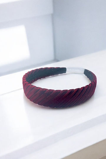 Stirnband Haar Burgundisch