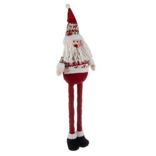 Dekorativer Weihnachtsmann Rot aus Kunststoff 95x31x10.5cm