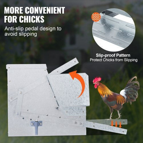 Vevor Automat Alimentator pentru Găini și Păsări cu Capacitate 11kg 48x40.5x28.5cm.