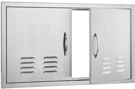 Vevor BBQ Door 914x534mm Stainless Steel Double Outdoor Kitchen Door Smmbscjmys36i3iiav0