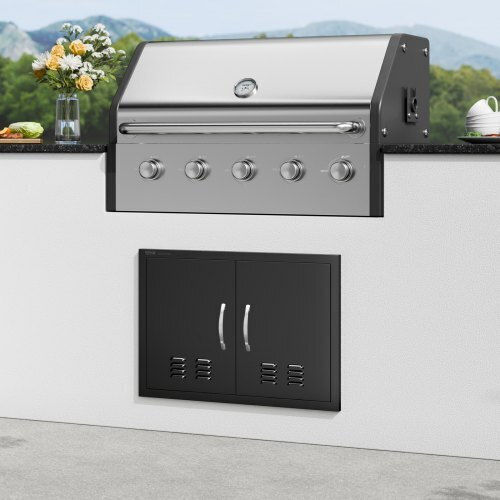 BBQ Door Vevor 762x533 mm Double Outdoor Kitchen Smmbscjmhs30rl2l0v0