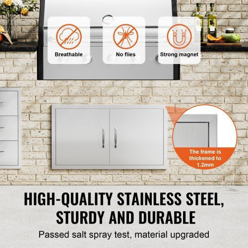 BBQ Door Vevor 863x482 mm Double Stainless Steel Outdoor Kitchen Smmbscjmys34xoa2hv0