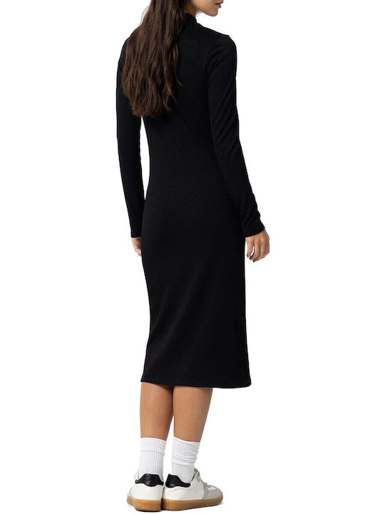 Tiffosi Rochie Tricotată All Day Neagră