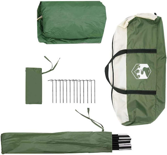 vidaXL Car Camping Tunnel Green 340x213x230cm
