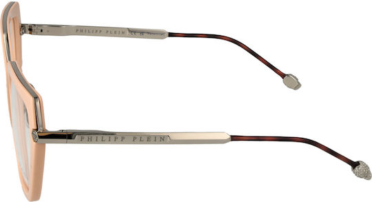 Philipp Plein Metal Eyeglass Frame Pink VPP036S 0579
