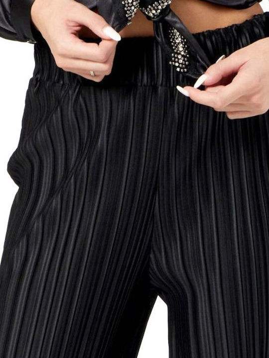 Damen Culotte mit Gummizug Black