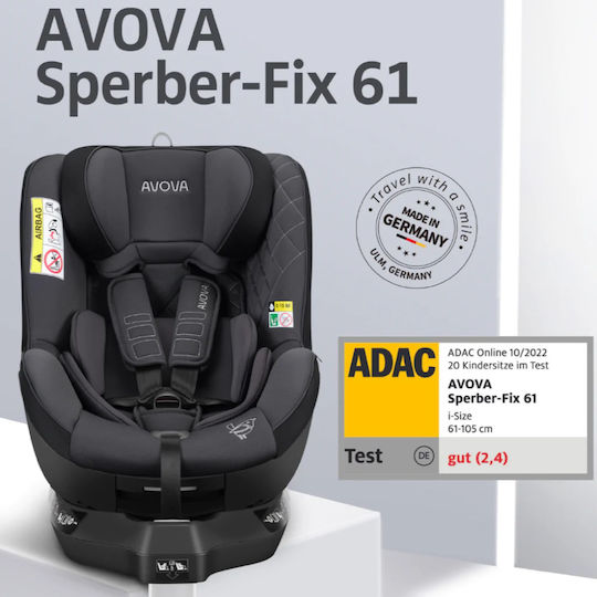 Avova Sperber-fix 61 Scaun Auto pentru Copii cu Isofix Albastru Atlantic