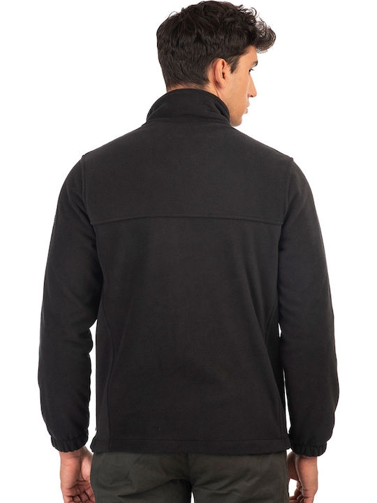 Cardigan Fleece pentru Bărbați Black
