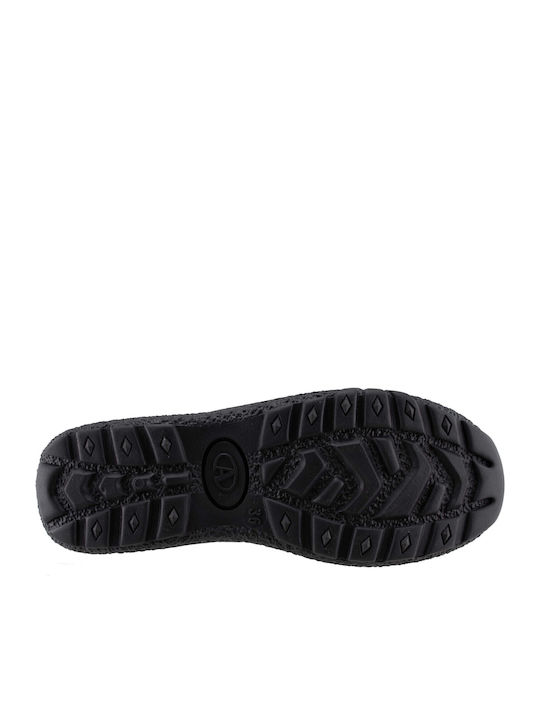 Short Women's Wellies with Fur Black