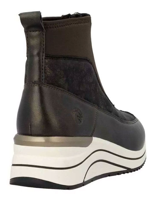 Women's Ankle Boots with Medium Heel Brown