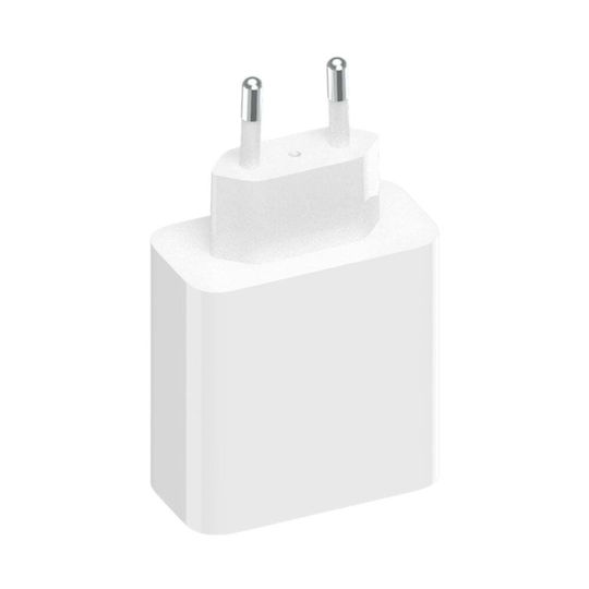 Xiaomi GaN с USB-A порт и 2 USB-C порта и кабел USB-C - USB-C 67W Бял (2C1A)