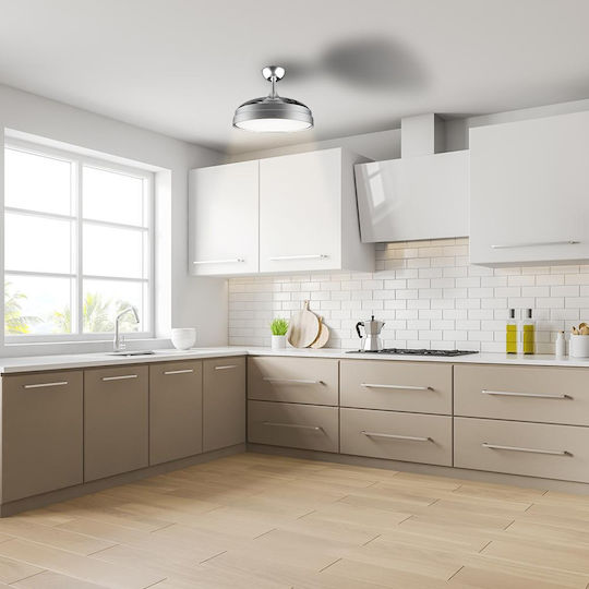 Cecotec EnergySilence Aero 4280 Invisible Ανεμιστήρας Οροφής 106cm με Φως Γκρι