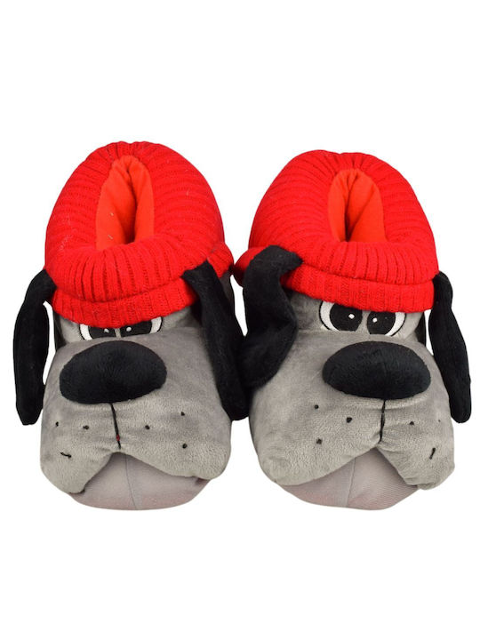 Yfantidis Animal Men's Slippers Gray