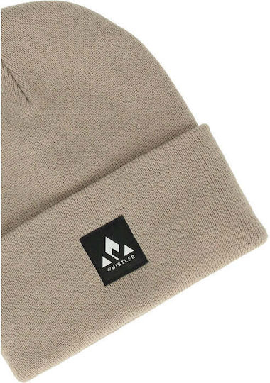 Beanie Unisex Σκούφος Πλεκτός σε Καφέ χρώμα