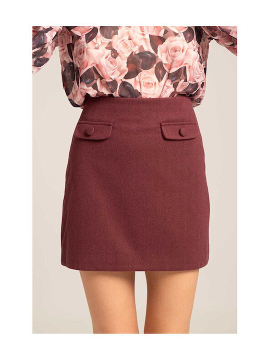 Mind Matter Skirt Bordeaux