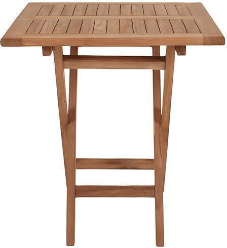 Sitting Room Table for Small Outdoor Spaces from Teak Foldable Winston Natural 80x80x75cm