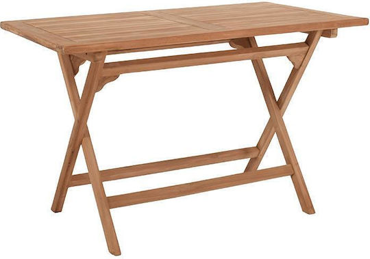 Outdoor Table from Teak Foldable Winston Natural 120x70x75cm