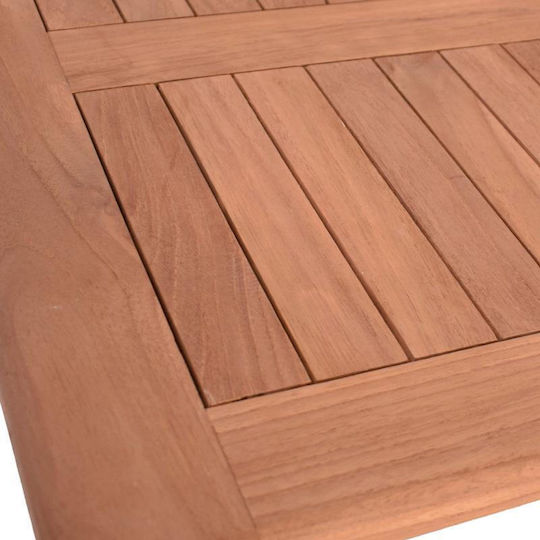 Masă Pentru Spații Exterioare Mici Din Teak Pliabil Winston Natural 70x70x75cm