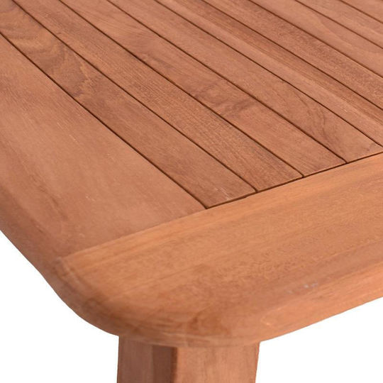 Outdoor Table from Teak Bali Natural 140x80x75cm