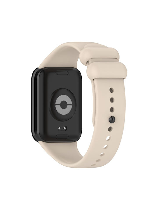 Λουράκι Σιλικόνης Μπεζ (Smart Band 8 Pro)
